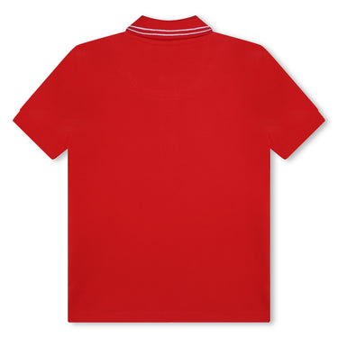 HUGO playera polo para niño manga corta color rojo